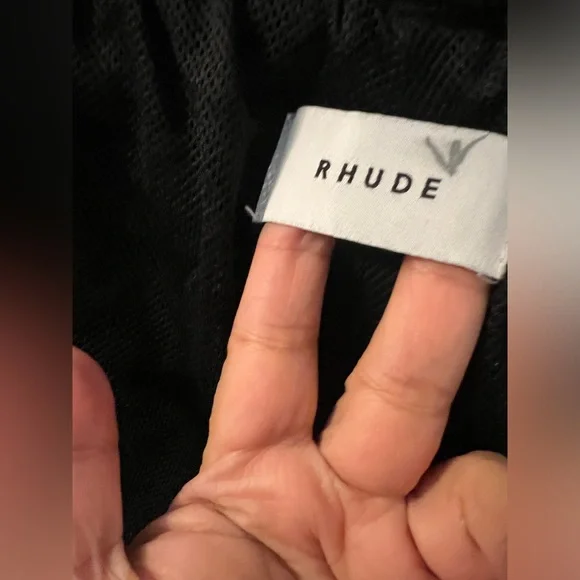 RHUDE RH Logo Short Black Large